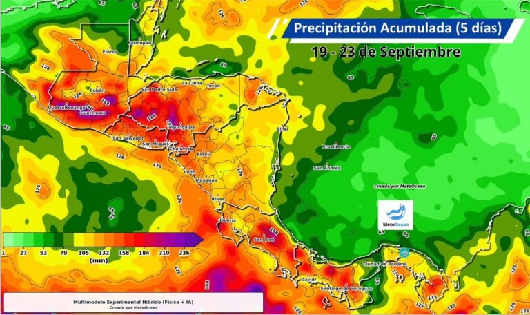 Giro Centroamericano traerá lluvias torrenciales a Honduras esta semana